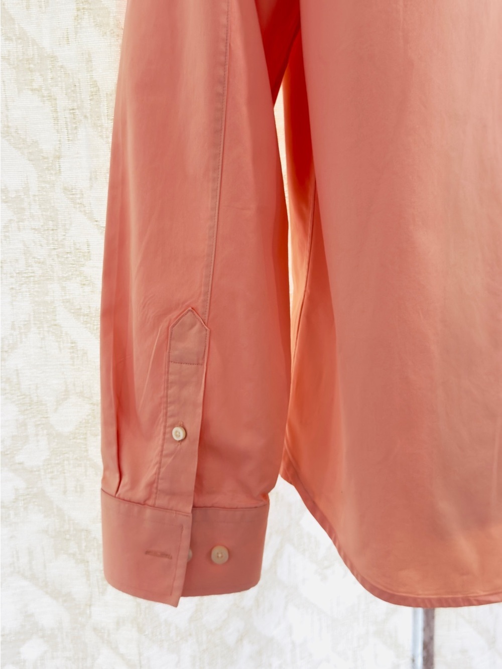 Armani Exchange A/X Coral Peach Button Down Dress Shirt Regular Fit Size L - Picture 8 of 13